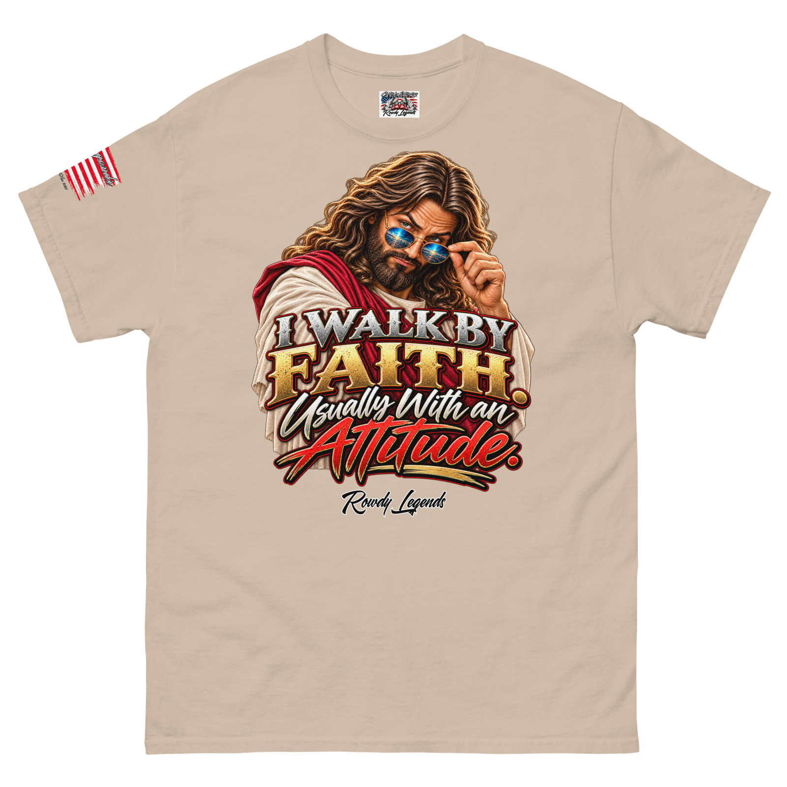 Rowdy Legends "Walk By Faith" Unisex Classic Tee - Image 91