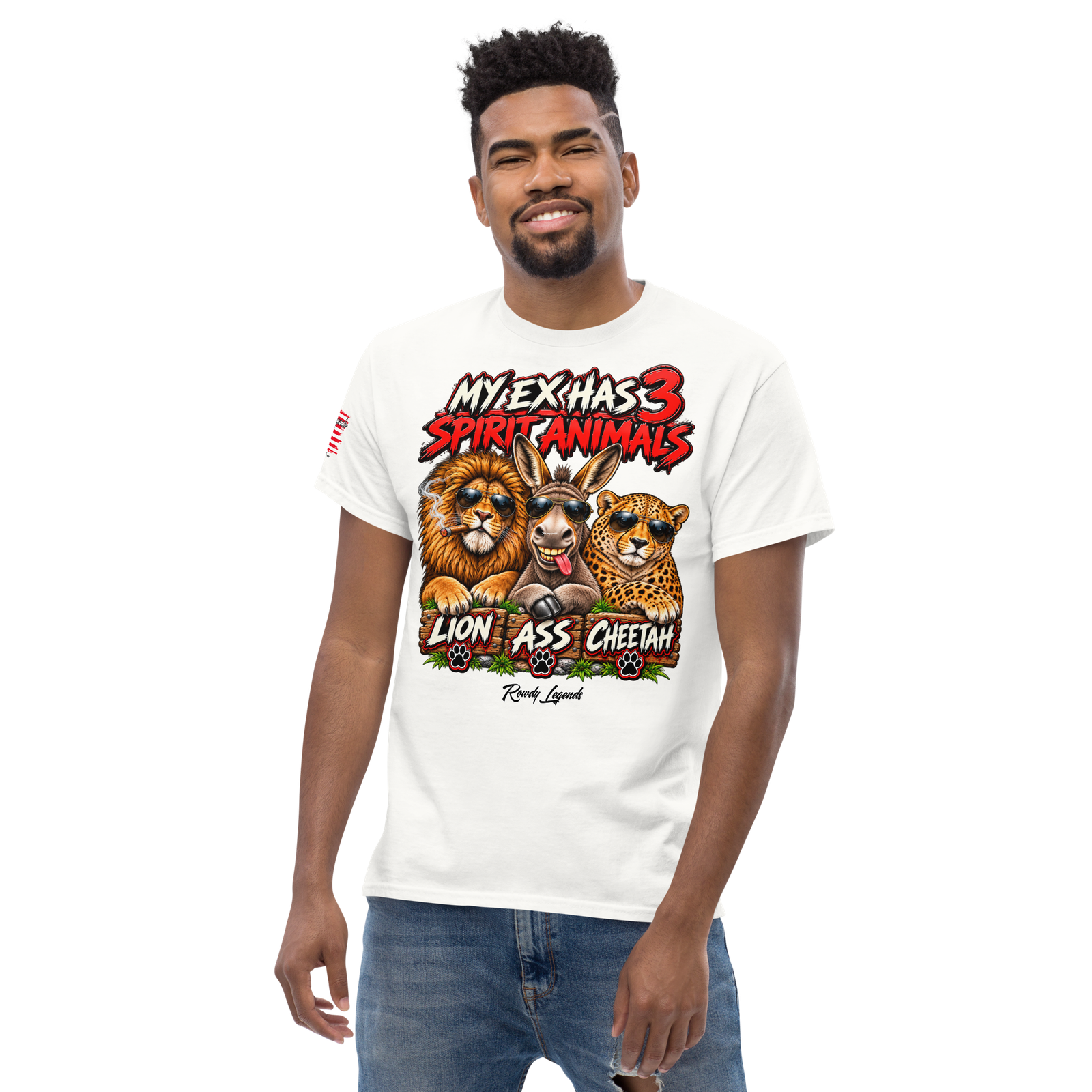 Rowdy Legends "My Ex's 3 Animal Spirits" Unisex Classic Tee - Image 73
