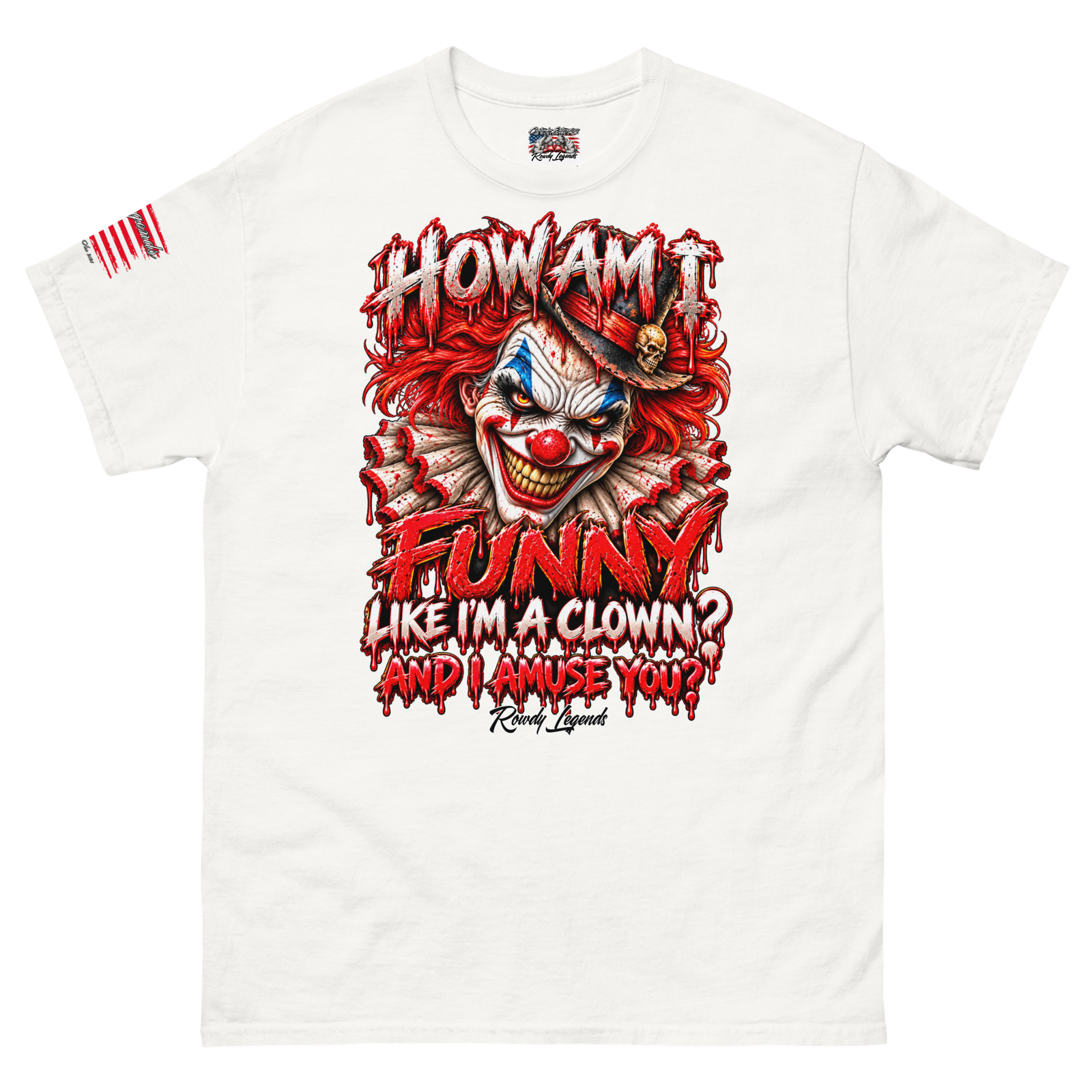 Rowdy Legends "Funny Clown" Unisex Classic Tee