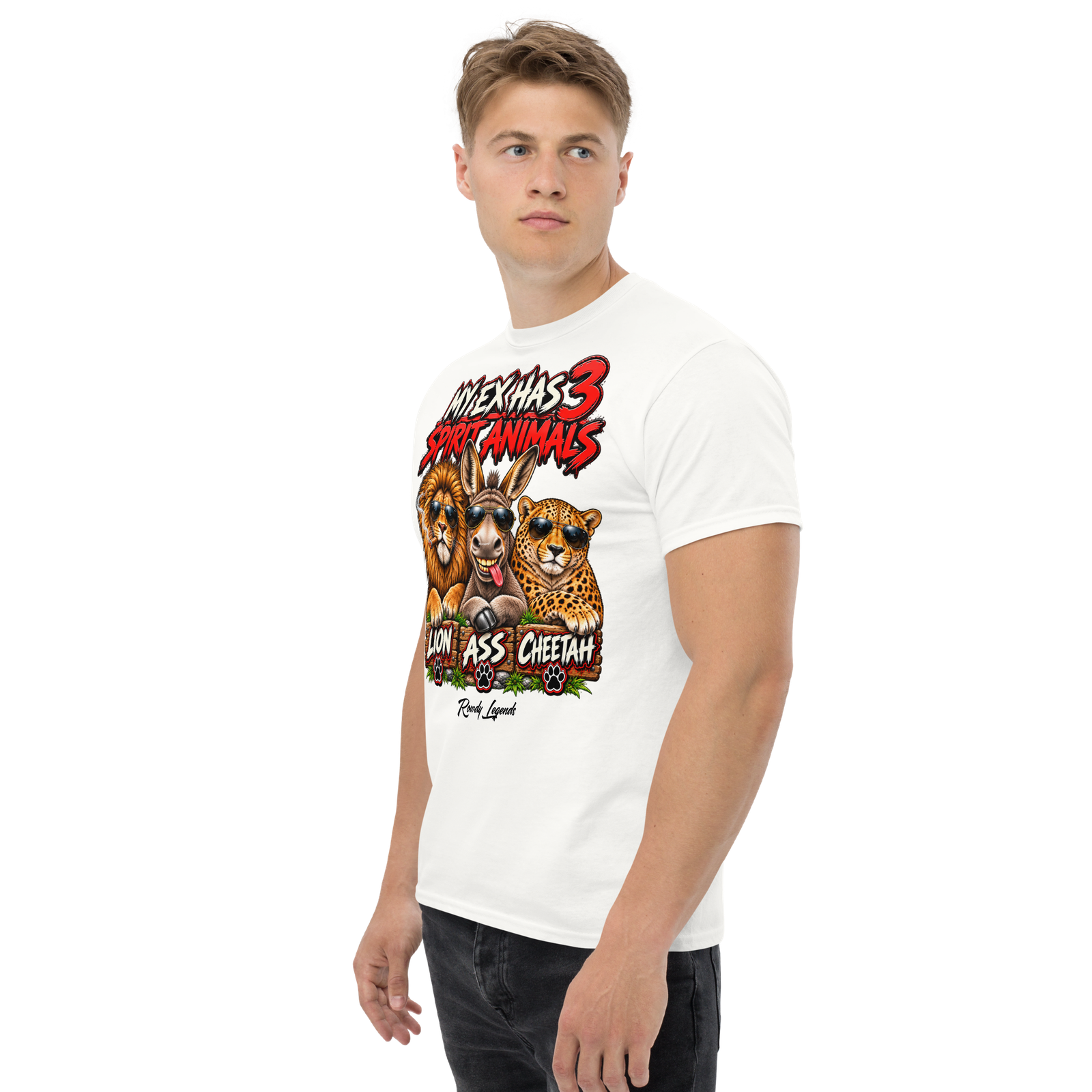 Rowdy Legends "My Ex's 3 Animal Spirits" Unisex Classic Tee - Image 64