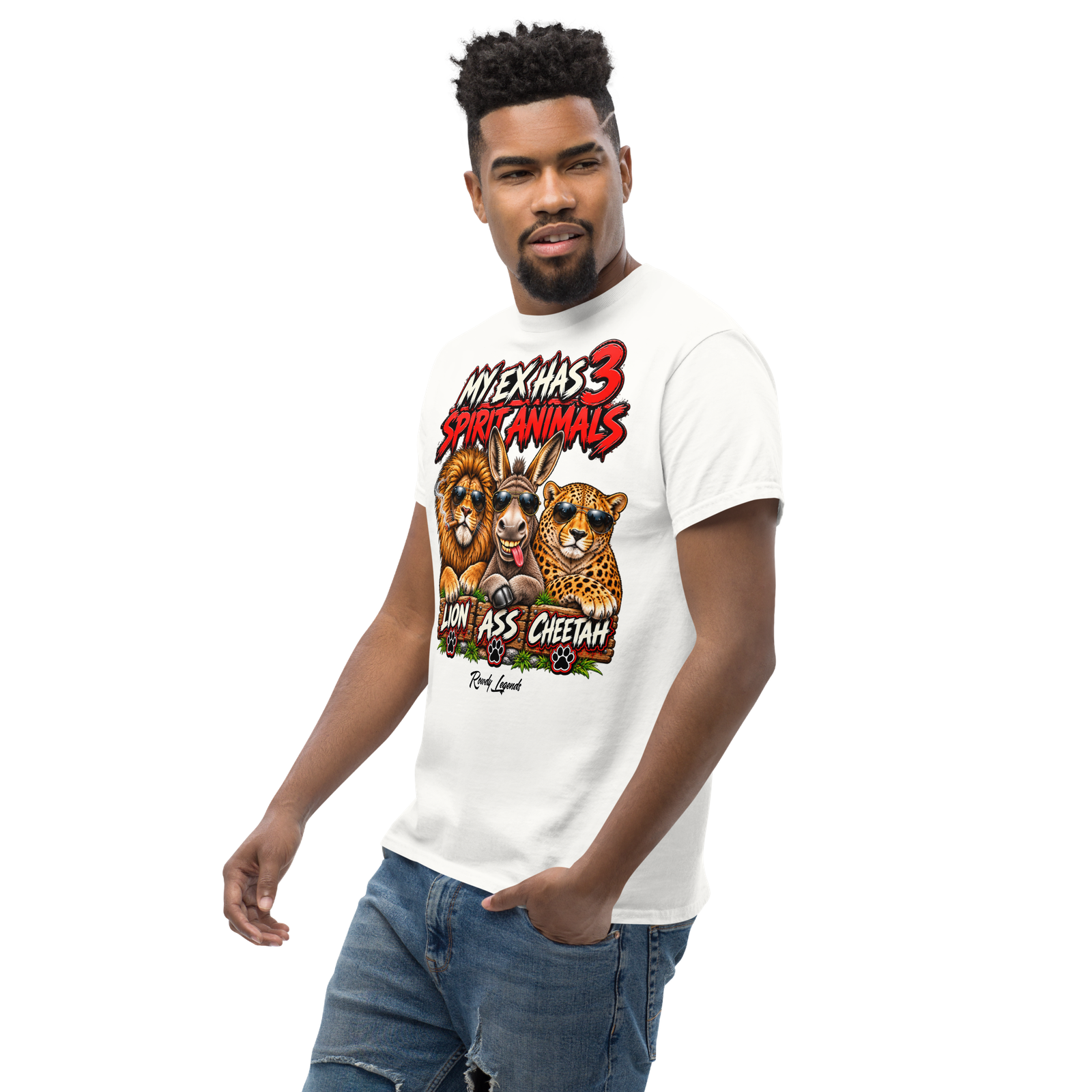 Rowdy Legends "My Ex's 3 Animal Spirits" Unisex Classic Tee - Image 66