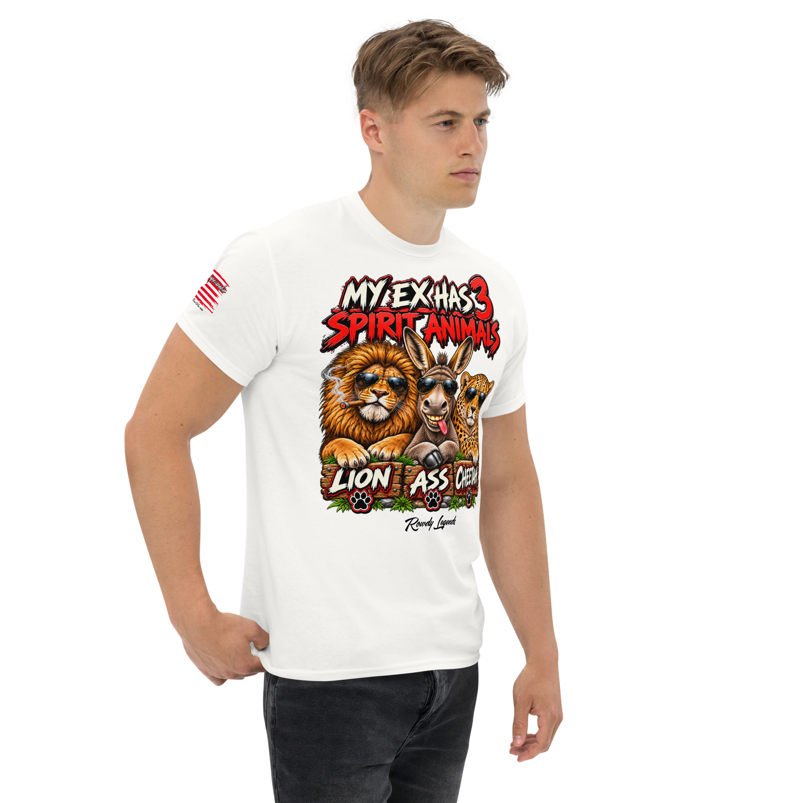 Rowdy Legends "My Ex's 3 Animal Spirits" Unisex Classic Tee - Image 62